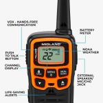 Midland T51VP3 X-TALKER FRS 2-Way Radio 2-Pack NOAA 38 Codes Black/Orange