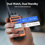 Retevis Mate Talk C6B GMRS 2 Way Radio Long Range,Rechargeable Walkie Talkies Fast Charging with Earpiece,NOAA,LCD Screen,Type-C,1500mAh,Easy Pairing,Two Way Radio for Hospitality Industry(4 Pack)