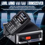 ABBREE Mobile Ham Radio 30W GPS Dual Band 136-174MHZ/400-480MHZ NOAA VHF/UHF Long Range Base Station Two Way Radio with Speaker Mic,Air Band,Dual PTT,DTMF,500Channels for Car Vehicle Radios