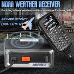 ABBREE Mobile Ham Radio 30W GPS Dual Band 136-174MHZ/400-480MHZ NOAA VHF/UHF Long Range Base Station Two Way Radio with Speaker Mic,Air Band,Dual PTT,DTMF,500Channels for Car Vehicle Radios