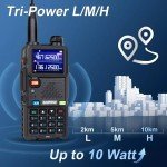BAOFENG Radio 5RM 10W Ham Radio Long Range Handheld Upgrade of UV-5R AR-5RM Two