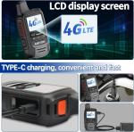 Unlimited Range Walkie Talkies - 5000 Miles POC Two Way Radio with Headset