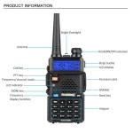 Baofeng UV-5R Dual Band Two Way Ham Radio Walkie Talkie Legal Version Hot Sale