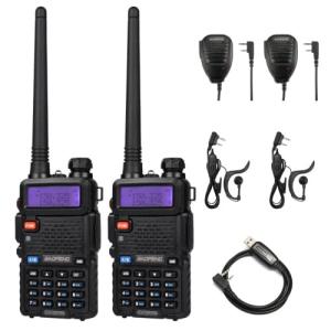 2x Baofeng UV-5RTP 8W Handheld Dual Band Long Range Two-Way Radio Walkie Talkie