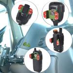 HYS Handheld cb Radio Mic Hanger Holder Mounting, Aluminum Handheld CB Radio/Walkie-Talkie/2-way Radio/HT Holder Mount for Anytone Baofeng Icom Midland Yaesu Uniden SDS100 BCD436HP Scanner