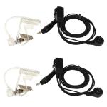 HQRP 20-Pack 2 Pin Acoustic Tube Earpiece Headset Mic Compatible with Baofeng BF-V6, BF-V7, BF-V8, UV-5R, UV-3R+, Kenwood Pro-Talk, KPG29D, NX420