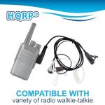 HQRP 20-Pack 2 Pin Acoustic Tube Earpiece Headset Mic Compatible with Baofeng BF-V6, BF-V7, BF-V8, UV-5R, UV-3R+, Kenwood Pro-Talk, KPG29D, NX420