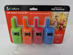 New, Cobra RX100 16-Mile Range Family Walkie Talkies (4-Pack), 22 Channels