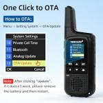 TIDRADIO TD-M2 Pro Unlimited Range Rapid Global Walkie Talkies,Dual Mode -4G LTE PoC Radio with SIM Card+FRS Two Way Radio Long Range Global PTT 2-way Radios for Family,Business,Company,Outdoor -2Pack
