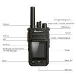 GAODAPTT Nationwide 4G POC Radio Unlimited Range Walkie Talkie LTE Cellular Network Handheld PTT Two Way Radio 2 Pack with 1 Extra Battery