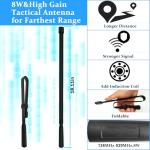 BAOFENG UV-5R Ham Radio Handheld: 8W Ham Radios Long Range UV5R Radio 3800mAh Rechargeable Walkie Talkies Two Way Radio with Programming Cable,Tactical Antenna and Earpiece for Survival Gear, 2 Pack