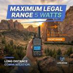 Midland GXT67 PRO 5W GMRS Radio - Two-Way Midland Walkie Talkie - Repeater Capable, IP67 Waterproof, Active Noise Canceling, Hands-Free Operation, 99 Channels, 16-Hour Battery -1 Pack