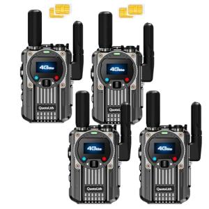 (Lifetime Free) Walkie Talkie Unlimited Range 4G LTE PoC Long-Range Walkie Talkie,Featuring a portative FM Function,FCC Certified,Suitable for Transportation fleets,Construction Sites (4)