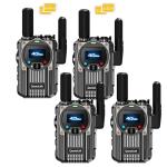 (Lifetime Free) Walkie Talkie Unlimited Range 4G LTE PoC Long-Range Walkie Talkie,Featuring a portative FM Function,FCC Certified,Suitable for Transportation fleets,Construction Sites (4)