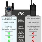(Lifetime Free) Walkie Talkie Unlimited Range 4G LTE PoC Long-Range Walkie Talkie,Featuring a portative FM Function,FCC Certified,Suitable for Transportation fleets,Construction Sites (4)