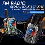 (Lifetime Free) Walkie Talkie Unlimited Range 4G LTE PoC Long-Range Walkie Talkie,Featuring a portative FM Function,FCC Certified,Suitable for Transportation fleets,Construction Sites (4)