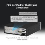 Texas Ranger TRE Top One SSB Compact CB Radio for Truckers | 12W PEP Sideband (USB/LSB) | Built-in SWR Meter & Frequency Counter | 40 Channel AM/SSB Transceiver | SRA-198NC Noise Cancelling Mic