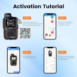TIDRADIO TD-M13 Global Rapid Walkie Talkies Unlimited Range 4G LTE POC Radio with Sim Cards,Long Range 5000+ Miles Rechargeable Nationwide PTT Two Way Radios for Family, Logistics,Construction site