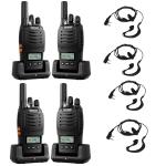 4 pack walkie talkie long range H777 H777D FRS Rechargeable Two Way Radio & Mic
