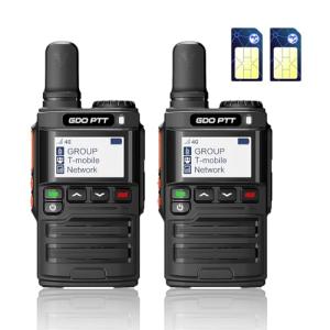 GODPTT Global Walkie Talkie【Free for Life】, Long Range Radio, Nationwide Unlimited Range, 4G LTE PoC Two-Way Radio, Stable Signal, Long Battery Life, Max Durability (2-Pack)
