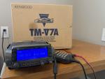 Kenwood TM-V7A Dual Band FM Ham Radio Transceiver w/ Microphone & Box
