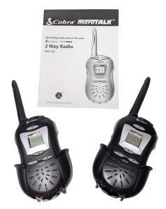 COBRA MicroTalk Walkie Talkies Lot of 2 FRS110 14 channel 2-Way Radio Up 2-Mile