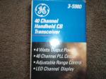 GE Brand 40 Channel Handheld CB Radio Model 3-5980, Brand New in Boxes.