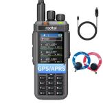 Radtel RT-880G GPS APRS 10w Ham Radio Walkie Talkie Portable CB Radio 1024 Channels HF SSB Rx with Cross-Band Repeater, 2.4 Inch Color Display with Programming Cable SW/MW Antenna