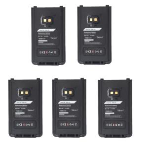 Youejoeq (5pcs) Replacement Battery for YAESU FT-25R, FT-65R, FTA-250L,fits Part No. SBR-25L 1950mAh / 14.43Wh