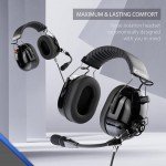 Arrowmax AHDH0042-BK-K2 PNR Noise Isolation Headphone Compatible with BaoFeng BTECH UV-5R UV-5RA UV-5RE UV-5R3 BF-F8HP UV-82HP Kenwood 2-PIN 2 Pin Radios NX-1200 NX-1300 NX-P1200 NX-P1300 NX-3220