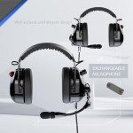 Arrowmax AHDH0042-BK-K2 PNR Noise Isolation Headphone Compatible with BaoFeng BTECH UV-5R UV-5RA UV-5RE UV-5R3 BF-F8HP UV-82HP Kenwood 2-PIN 2 Pin Radios NX-1200 NX-1300 NX-P1200 NX-P1300 NX-3220