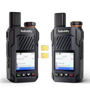 Radioddity TomoLink PoC Radio, Unlimited Long Range Walkie Talkies for Adults with 4G LTE Coverage, Phone-to-Radio Talk via App, 2500mAh Battery Two Way Radio for Construction & Security, 2 Pack