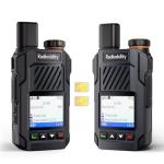 Radioddity TomoLink PoC Radio, Unlimited Long Range Walkie Talkies for Adults with 4G LTE Coverage, Phone-to-Radio Talk via App, 2500mAh Battery Two Way Radio for Construction & Security, 2 Pack