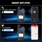 Radioddity TomoLink PoC Radio, Unlimited Long Range Walkie Talkies for Adults with 4G LTE Coverage, Phone-to-Radio Talk via App, 2500mAh Battery Two Way Radio for Construction & Security, 2 Pack