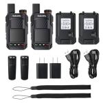 Radioddity TomoLink PoC Radio, Unlimited Long Range Walkie Talkies for Adults with 4G LTE Coverage, Phone-to-Radio Talk via App, 2500mAh Battery Two Way Radio for Construction & Security, 2 Pack