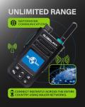 GLOBAL-PTT G9Pro Nationwide PTT PoC Radios Unlimited Range with Lifetime Free APP License & Yearly Sim Walkie Talkie Long Coverage Instant Group Talk for Home Business Fleet Management (Black, 2-Pack)
