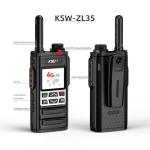 KSUN 4G Network Radio Walkie Talkies Long Range 100 Miles with PTT Button WiFi Hotspot POC Radios Desktop Charger Push-to-Talk for Zello Android ZL35
