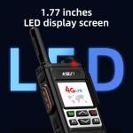 KSUN 4G Network Radio Walkie Talkies Long Range 100 Miles with PTT Button WiFi Hotspot POC Radios Desktop Charger Push-to-Talk for Zello Android ZL35