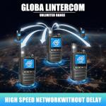 KAYOTOM Lifetime Free Unlimited Range Rapid Global Walkie Talkies PTT Push-to-Talk Over Cellular Nationwide 5000+ Miles POC 4G LTE Handheld Long Range Two Way Radio for Team Management (4Pack and SIM)