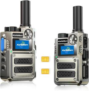 Global 4G LTE PoC Walkie Talkies Unlimited Range Two Way Radios w SOS Alert