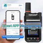 TIDRADIO TD-G18 Rapid Unlimited Range PoC Radio, Global Walkie Talkies Long Distance 6000 Miles, Compatible with TD-M15, Nationwide SIM Card Two-Way Radio for Truck Fleet & Construction Site, 4 Pack