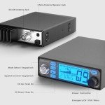 [with External Speaker] Radioddity CB-500 CB Radio Mobile Transceiver with Noise Reduction, AM FM, 4W Power Output, Instant Emergency Channel 9/19, Support PA System + 5W Mini Soeaker with 71" Cable