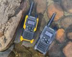 Ketelese T4 Walkie Talkies Long Range GMRS, IP67 Waterproof Two Way Radio, Walkie Talkie Earpiece with Mic for Adult, USB Rechargable, NOAA, VOX, Group Call, PTT, 4pack, Balck