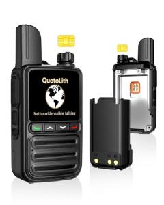 2 Pcs Lifetime Free Long Range Walkie Talkies,4G LTE Unlimited Range POC Two-Way Radios,with Lifetime SIM Card,Unlimited Range(Push-to-Talk Over Cellular) for Construction/Fleet Dispatch.