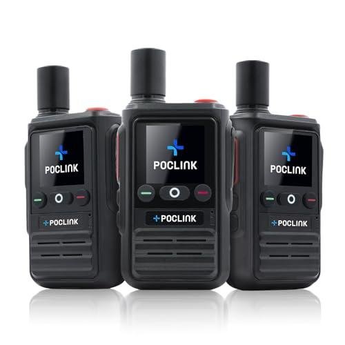 Lifetime Free Global Walkie Talkies Long Range, POC-1 Lite, 4G LTE Unlimited Range POC Two-Way Radios with Bluetooth & APP, Rechargeable Walkie Talkie