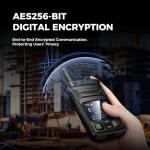 OMIZN T6 Ultra-Slim Global Walkie Talkie with Unlimited Range Over 4G LTE, AES-256 Encrypted PoC PTT Two Way Radio for Security, Family, Outdoor, Travel