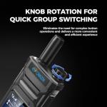 OMIZN T6 Ultra-Slim Global Walkie Talkie with Unlimited Range Over 4G LTE, AES-256 Encrypted PoC PTT Two Way Radio for Security, Family, Outdoor, Travel