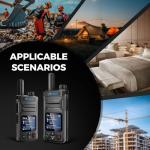 OMIZN T6 Ultra-Slim Global Walkie Talkie with Unlimited Range Over 4G LTE, AES-256 Encrypted PoC PTT Two Way Radio for Security, Family, Outdoor, Travel