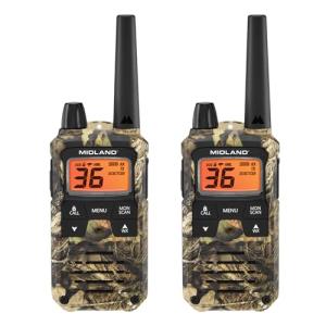 Midland - T295VP4 X-TALKER Walkie Talkies with 22 GMRS Channels – Two-Way Radio NOAA Weather Alert & Scan Technology, Dual Power Options, 121 Privacy Codes, Silent Operation – Camo, Set of 2