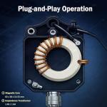 GOOZEEZOO JYR4010-150W End Fed Half Wave Antenna for Ham Radio, 150W Shortwave Radio Antenna, 4 Band 10m 15m 20m 40m Long Wire Antenna, 1:64 Balun No Tuning (Black)